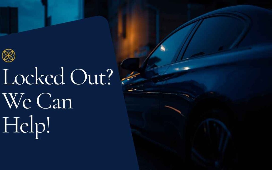 Auto locksmith opening a locked car during a car lockout in Nottingham